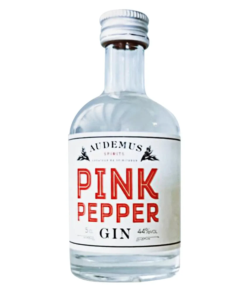 Audemus Pink Pepper White Label Gin Miniature, 5 cl