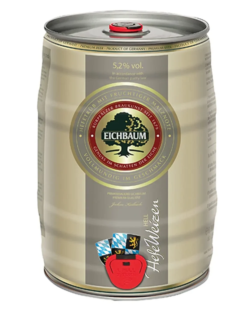 Eichbaum Hefeweizen Hell Beer Keg, 5 L