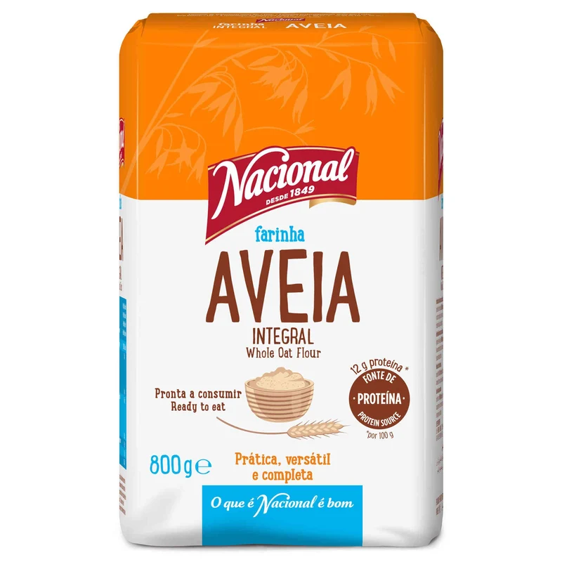 Nacional Wholegrain Oat Flour 800g