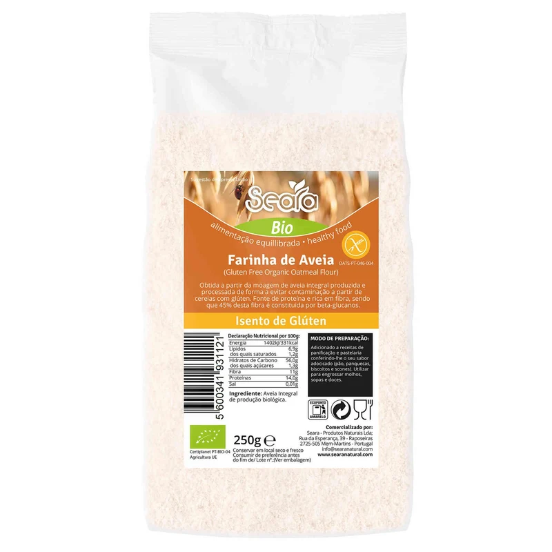 Seara Organic Gluten Free Oat Flour 250g