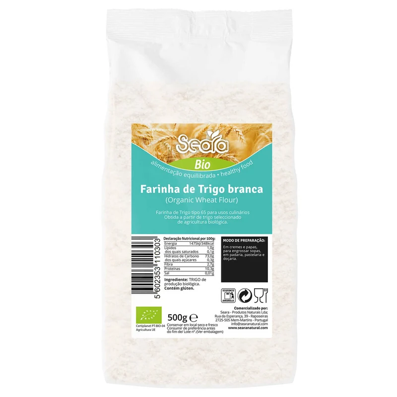 Seara Organic Wheat Flour 500g