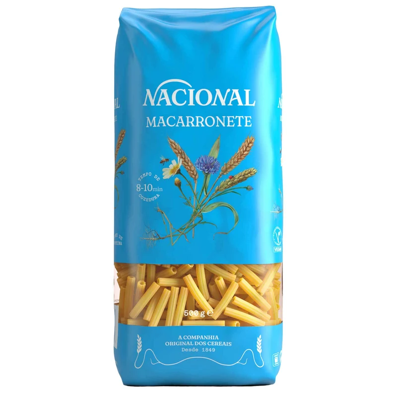 Nacional Macarronete Riscado Pasta 500g