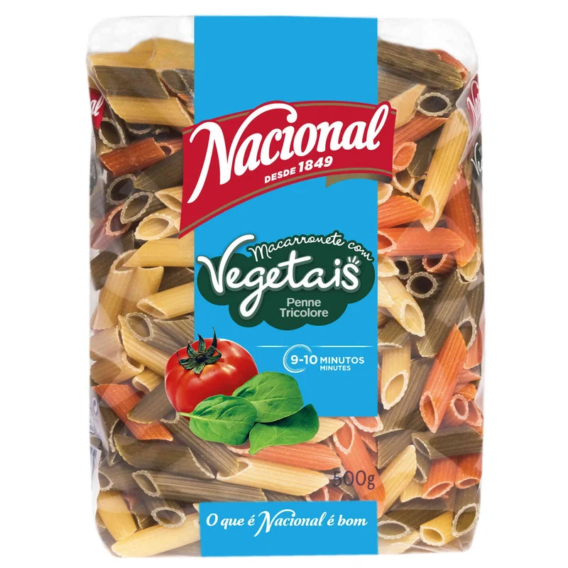 Nacional Macarronete with Vegetables Pasta 500g