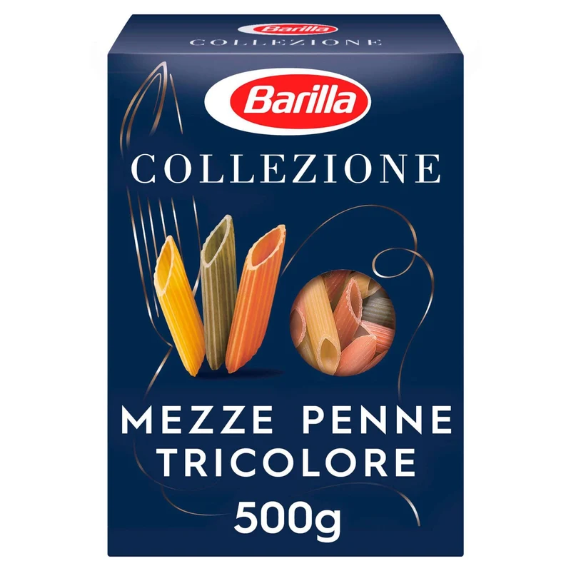 Barilla Mezze Penne Tricolore 500g