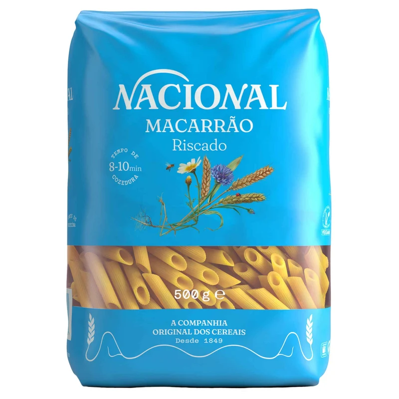 Nacional Macarrão Riscado Pasta 500g