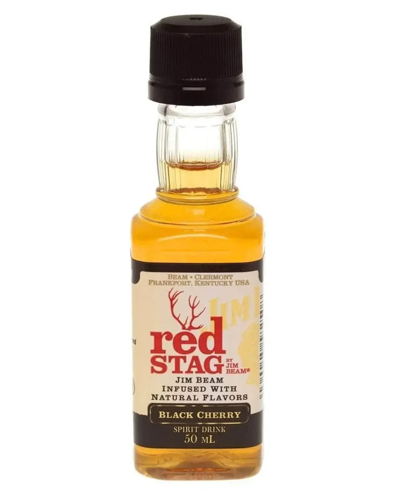 Jim Beam Red Stag Black Cherry Bourbon Whiskey Miniature, 5 cl