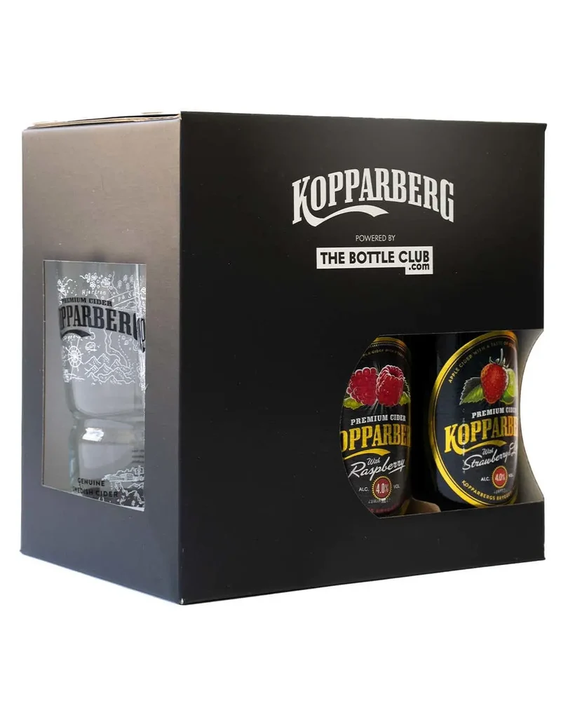 Kopparberg 4 Mix Cider, 500 ml & Glass Gift Box