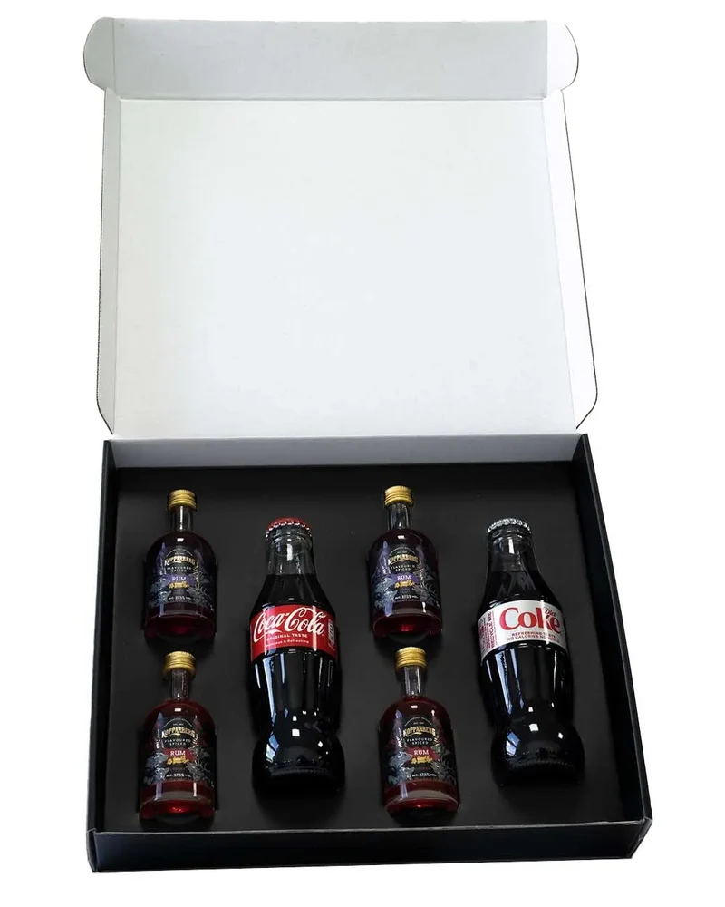 Kopparberg 4 Rum Miniature. 5 cl & Coca Cola Gift Box