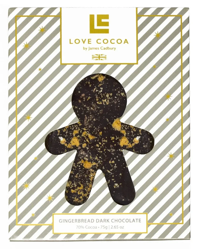 Love Cocoa Gingerbread Dark Chocolate Bar, 75 g