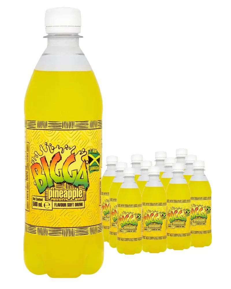 Bigga Pineapple Flavour Soft Drink Multipack, 24 x 330 ml