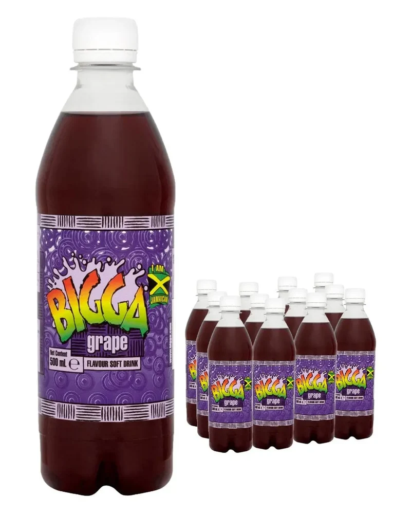Bigga Grape Flavour Soft Drink Multipack, 24 x 330 ml