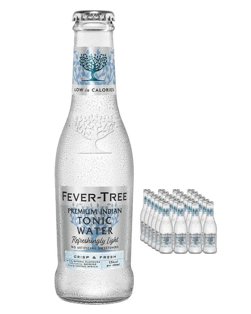 Fever-Tree Refreshingly Light Tonic Water Multipack, 24 x 200 ml