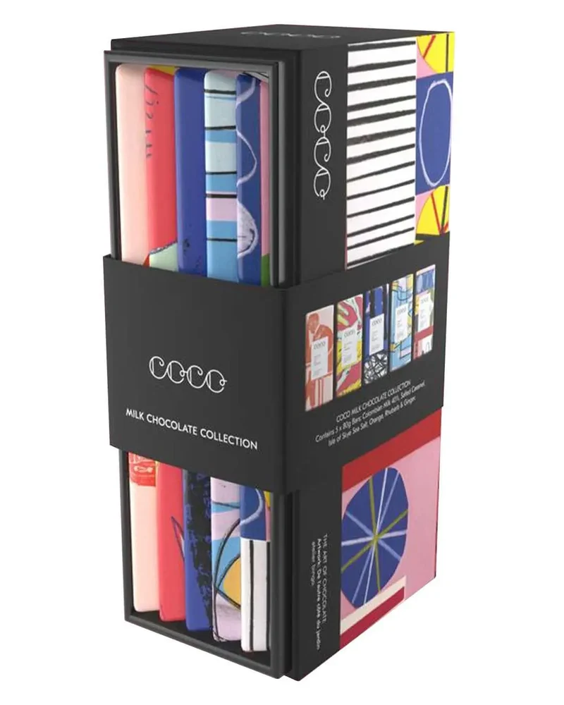 COCO Five Bar Milk Collection Chocolate, 5 x 80 g