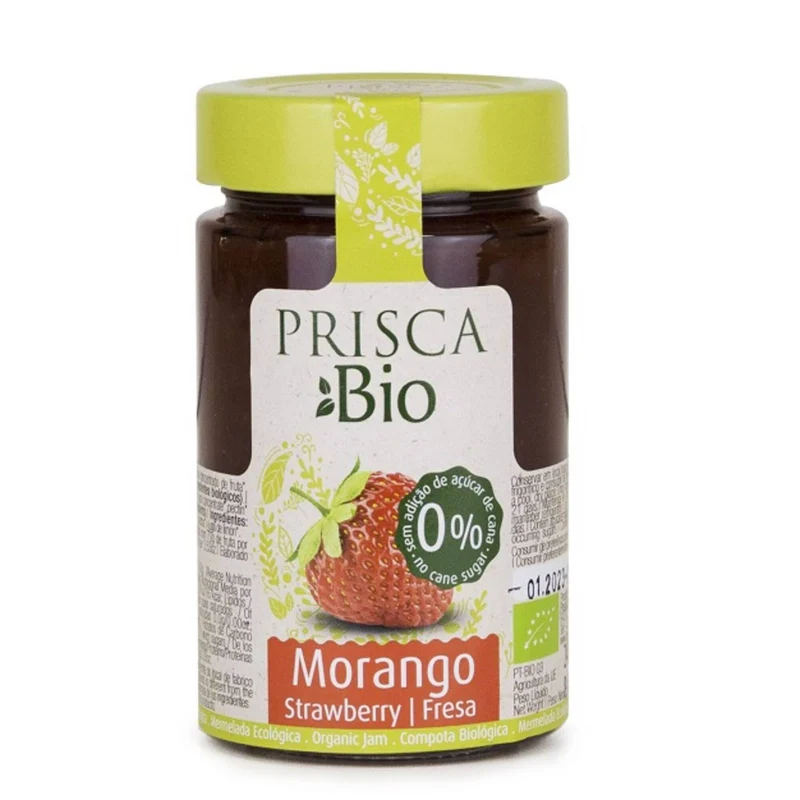 Prisca Organic Strawberry Fruit Spread No Added Sugar 240g