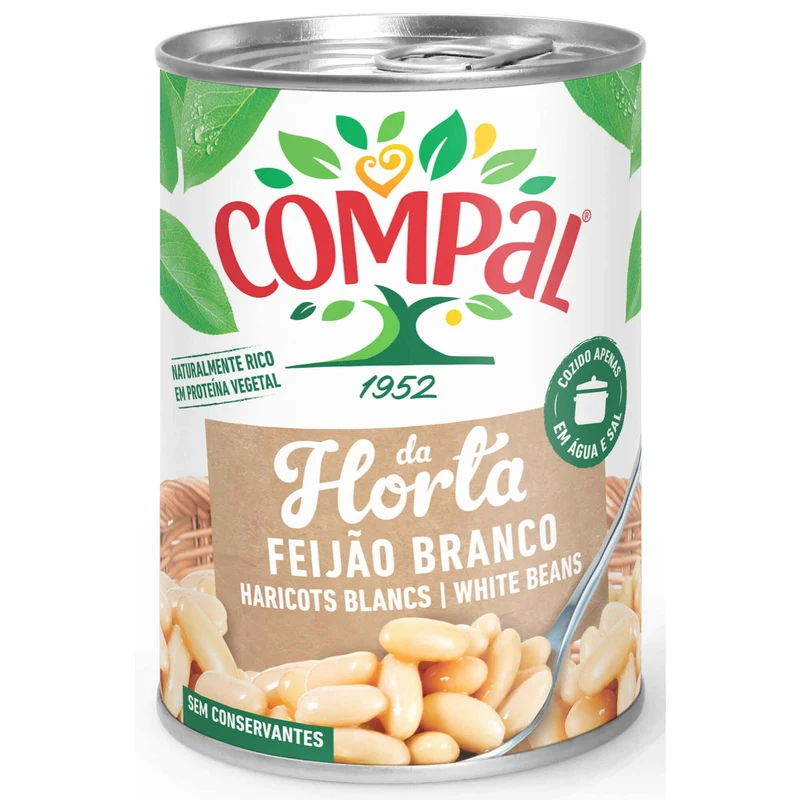Compal da Horta Cooked White Beans 410g