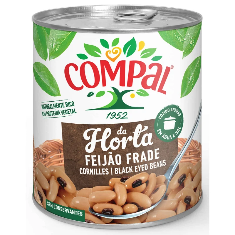 Compal da Horta Cooked Black Eyed Beans 845g