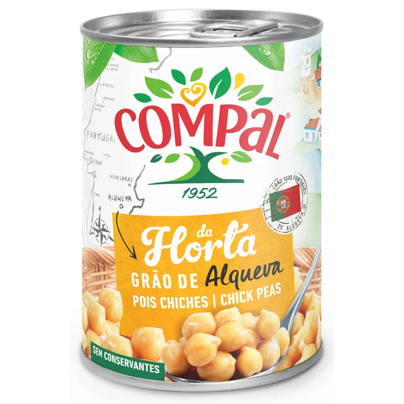 Compal da Horta Cooked Chickpeas 410g