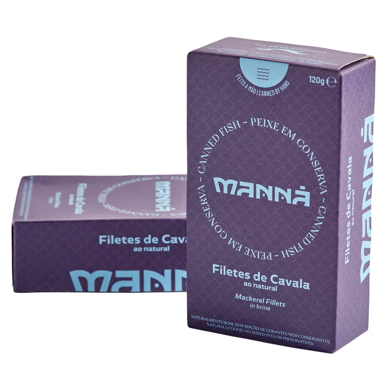 Manná Mackerel Fillets in Natural Juices 120g