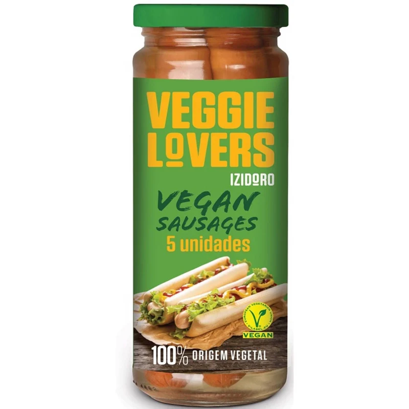 Izidoro Veggie Lovers Vegan Sausages in Jar 5 Pack 680g