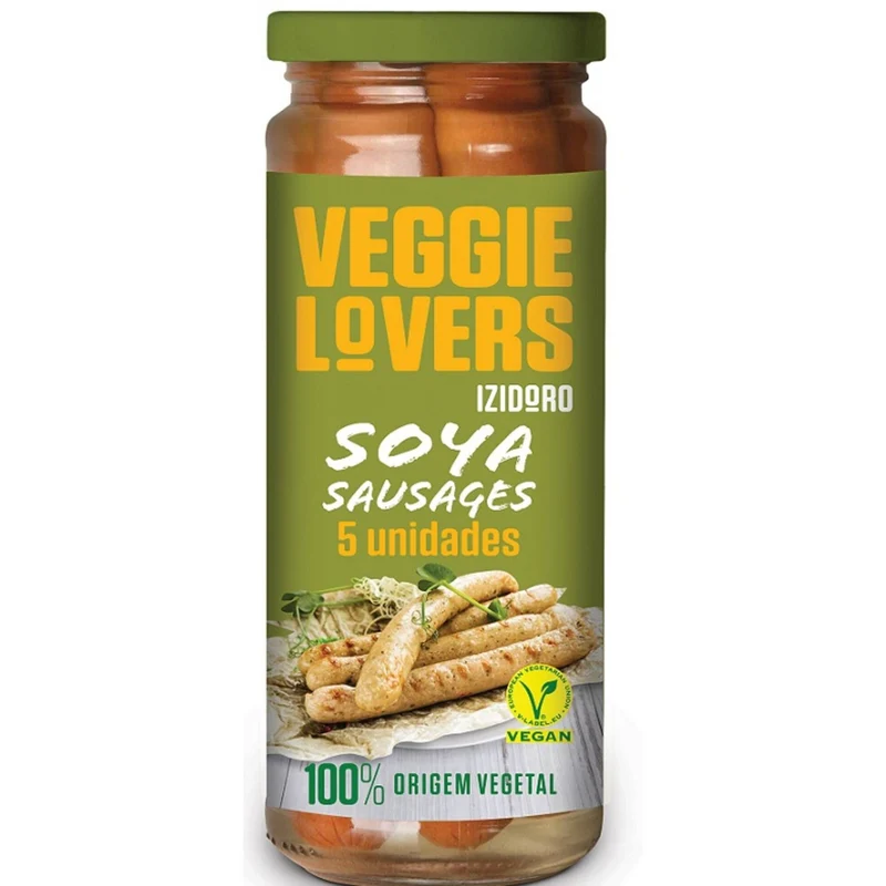 Izidoro Veggie Lovers Soya Sausages in Jar 5 Pack 400g