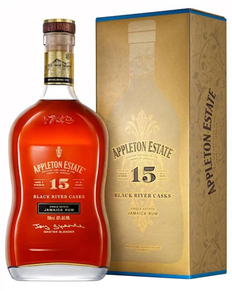 Appleton Estate 15 Year Old Black River Casks Rum, 70 cl
