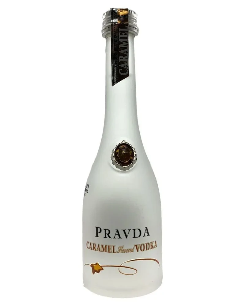 Pravda Ultra Premium Polish Caramel Vodka Miniature, 5 cl