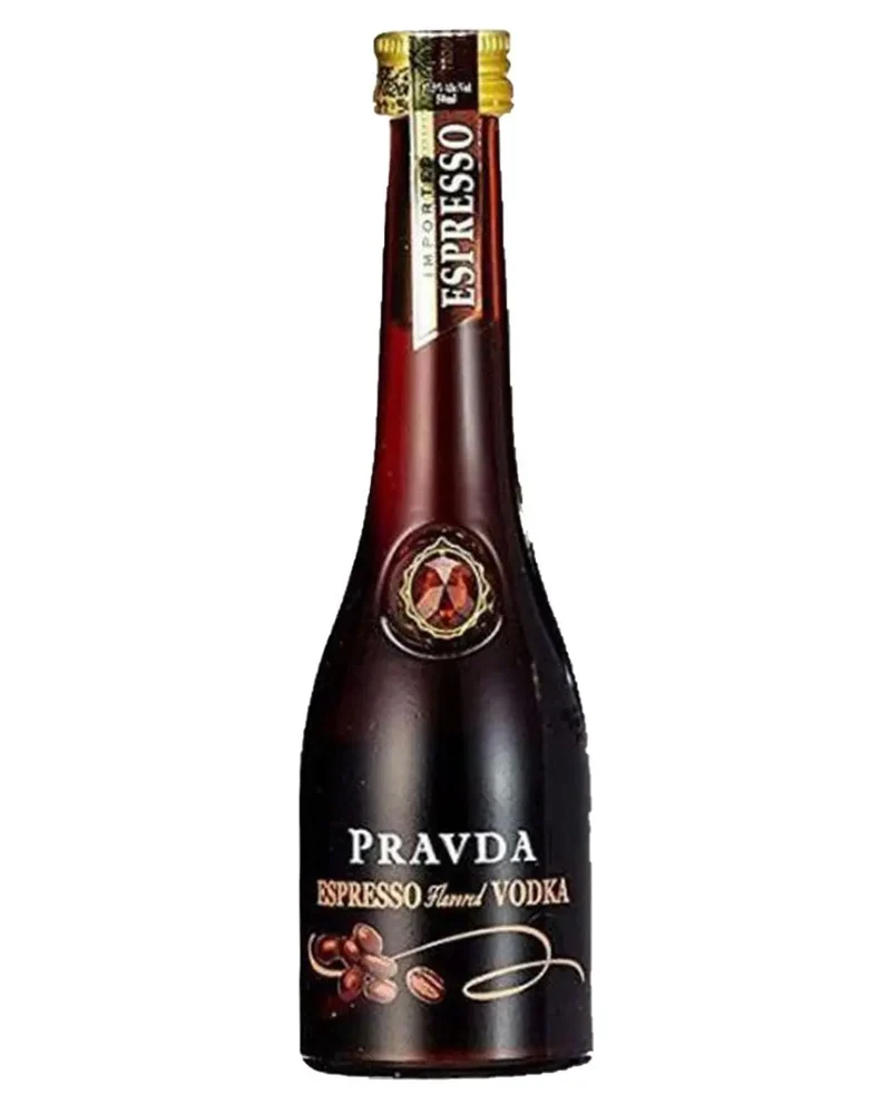 Pravda Ultra Premium Polish Espresso Vodka Miniature, 5 cl