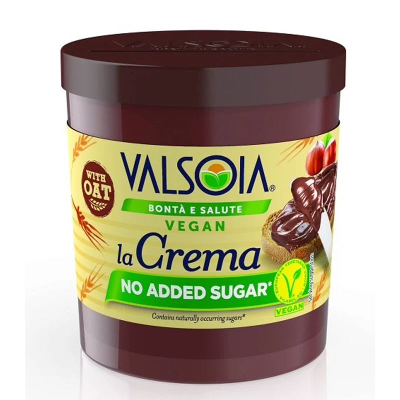 Valsoia Soya Cocoa and Hazelnut Spread No Added Sugar 200g