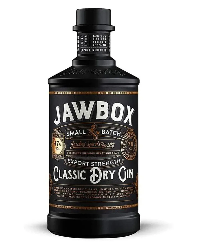 Jawbox Small Batch Export Strength Gin, 70 cl