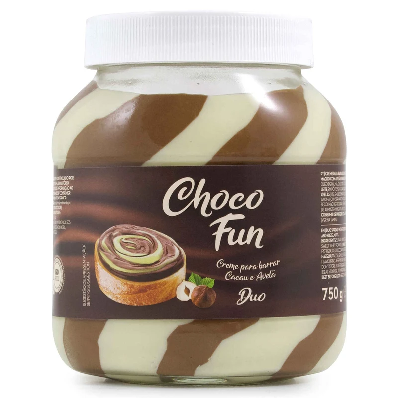Choco Fun Cocoa and Hazelnut Duo Spread 750g