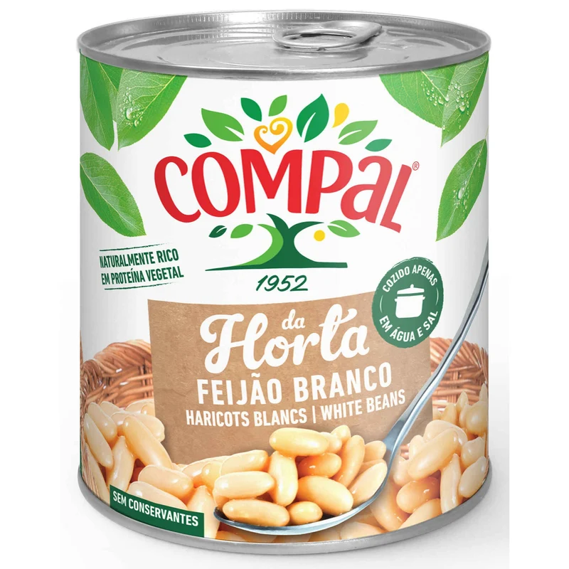 Compal da Horta Cooked White Beans 845g