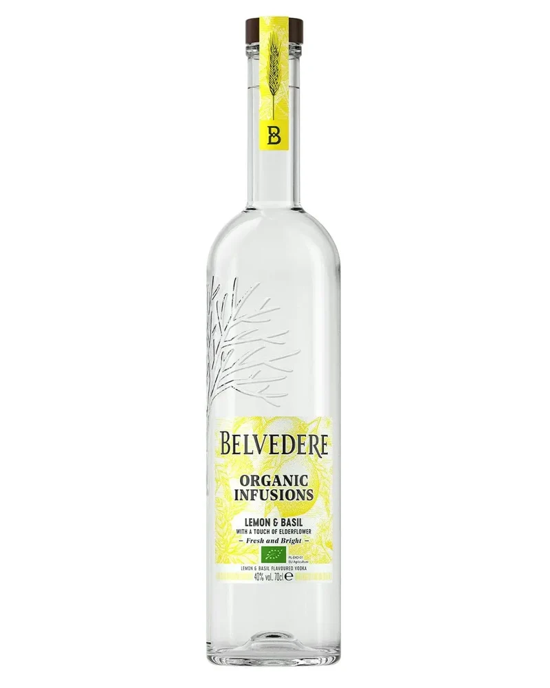 Belvedere Organic Infusions Lemon & Basil Vodka, 70 cl