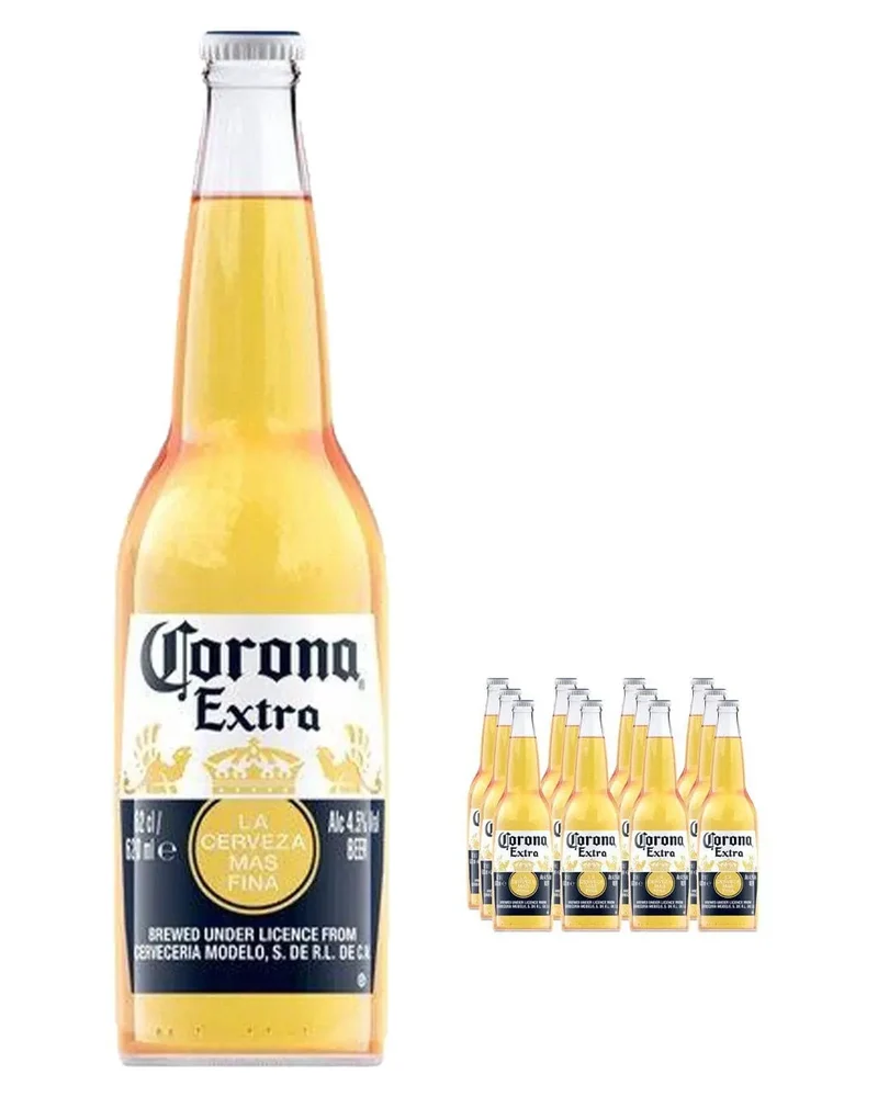 Corona Extra Lager Beer Bottle Multipack, 12 x 620 ml