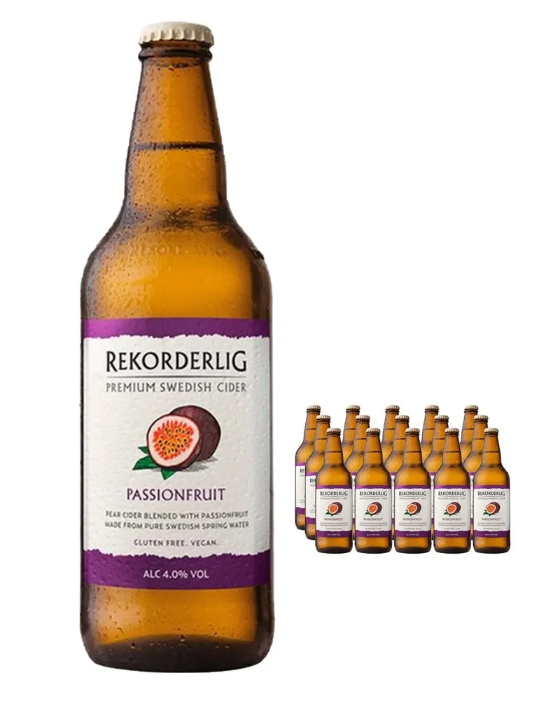 Rekorderlig Passion Fruit Cider Multipack, 15 x 500 ml