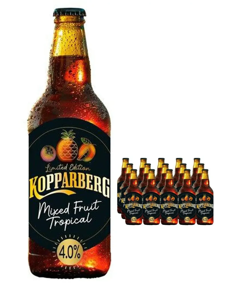 Kopparberg Mixed Fruit Tropical Premium Cider Multipack, 15 x 500 ml