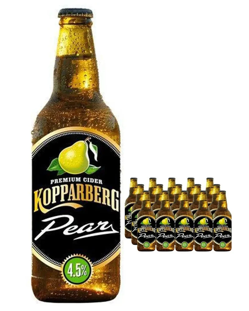 Kopparberg Pear Cider Bottle Multipack, 15 x 500 ml