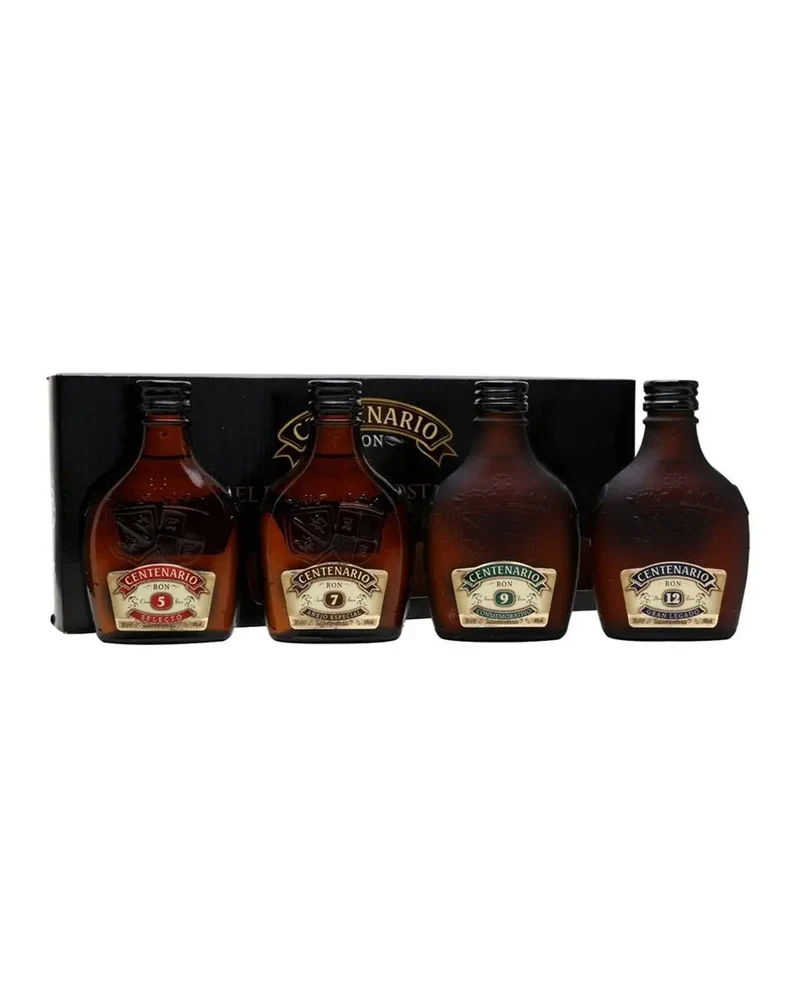 Ron Centenario Rum Collection (5, 7, 9, 12 Year Old), 4 x 20 cl