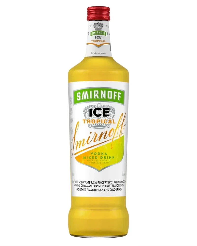 Smirnoff Ice Tropical Ready To Drink Vodka Cocktail, 70 cl