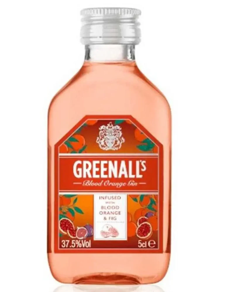 Greenall's Blood Orange, Fig and Ginger Gin Liqueur Miniature, 5 cl