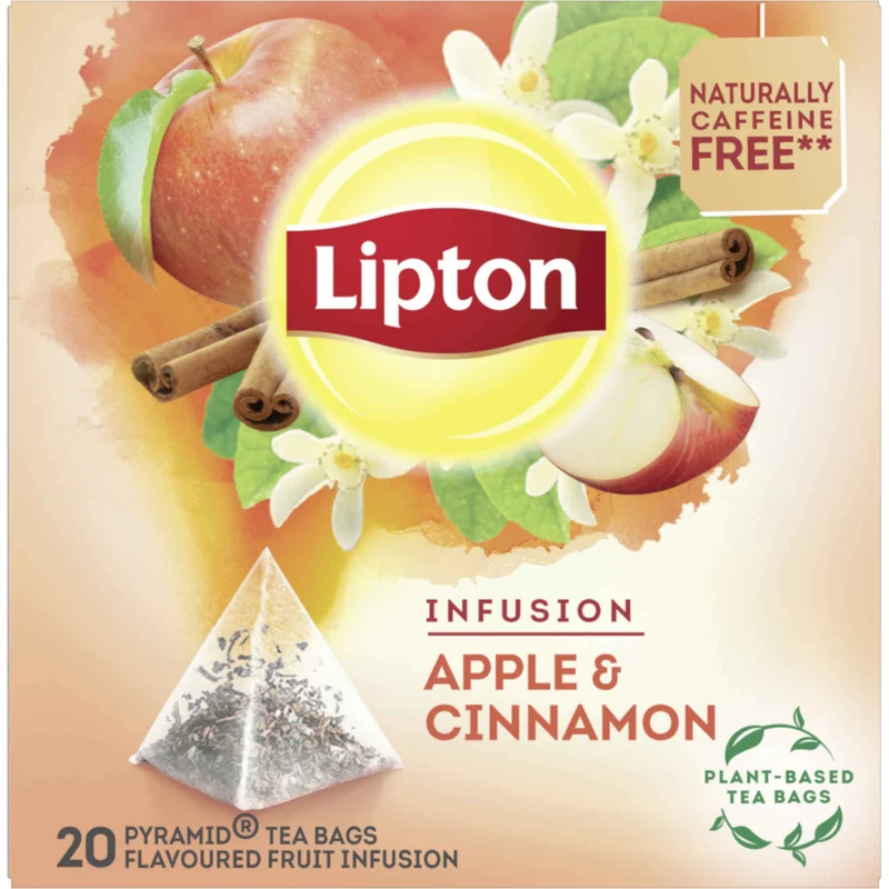 Lipton Apple and Cinnamon Herbal Infusion 20 Pyramid Tea Bags