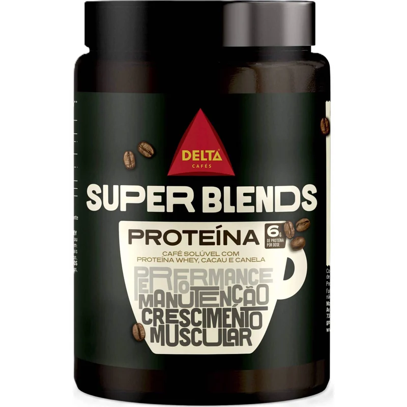 Delta Super Blends Protein Instant Coffee with Whey, Cocoa and Cinnamon 200g