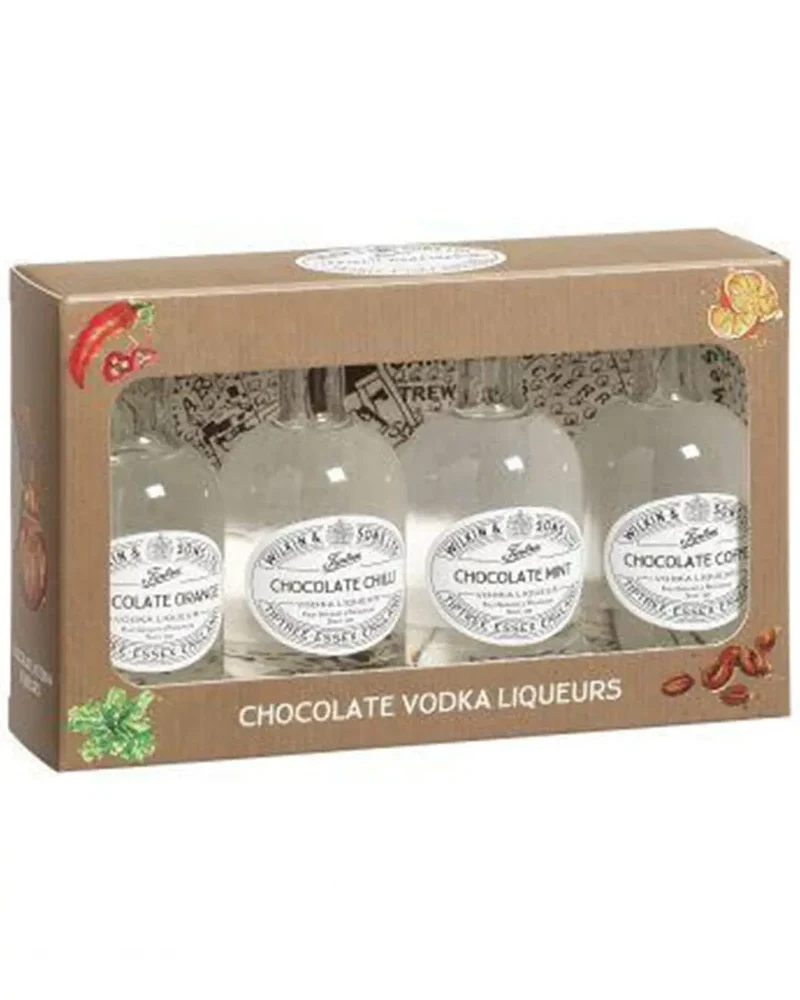 Tiptree Miniature Chocolate Vodka Liqueurs Box, 4 x 5 cl