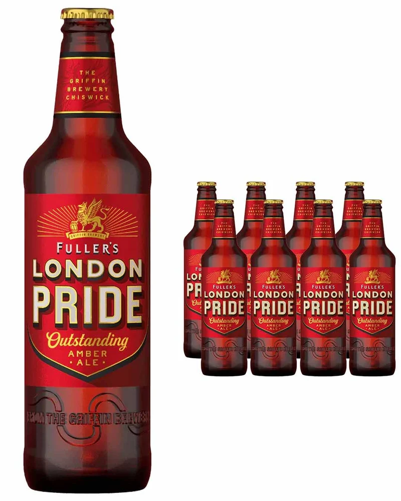 Fullers London Pride Ale Beer Bottle Multipack, 8 x 500 ml