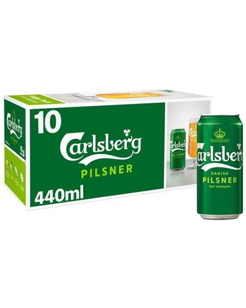Carlsberg Danish Pilsner Can Multipack, 10 x 440 ml