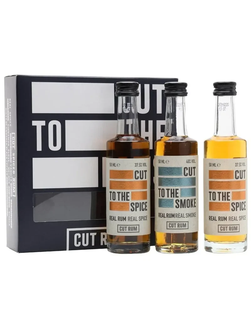 Cut Rum Miniature Gift Set, 3 x 5 cl