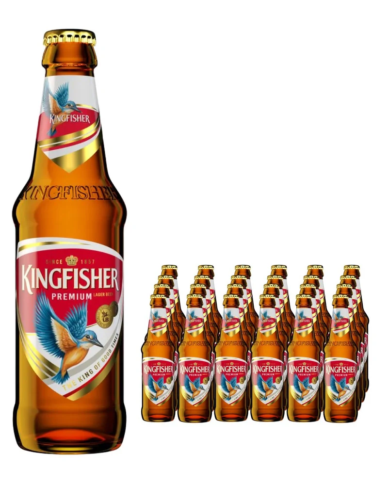 Kingfisher Premium Lager Beer Bottle Multipack, 24 x 330 ml