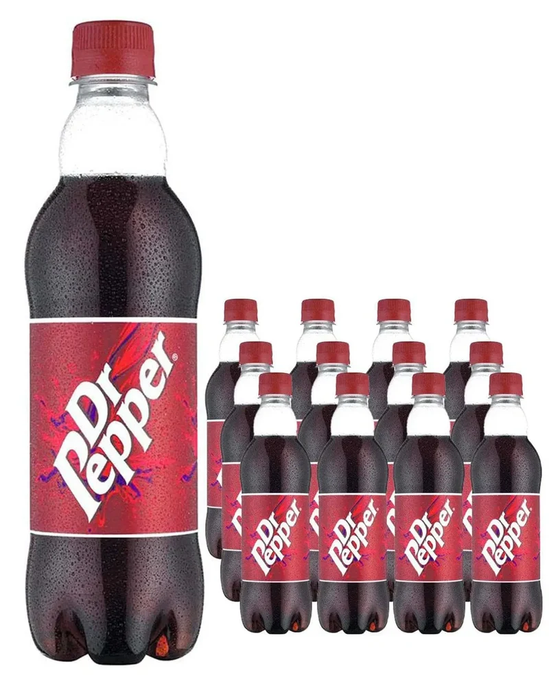 Dr Pepper Plastic Bottle Multipack, 12 x 500 ml