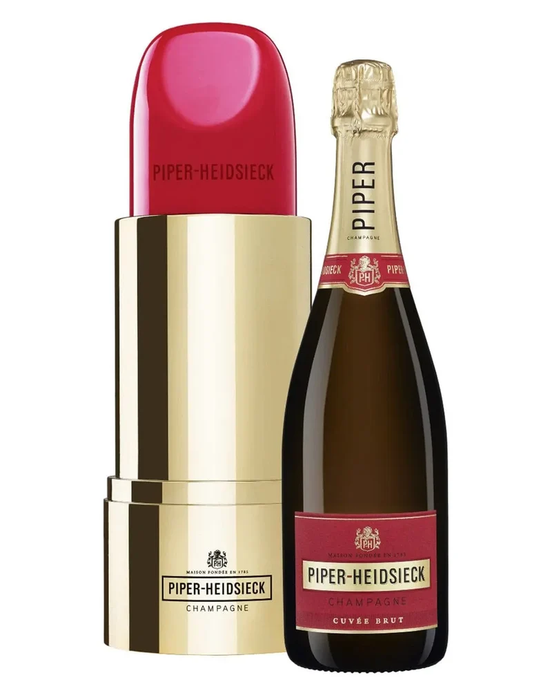 Piper-Heidsieck Cuvée Brut Lipstick Gift Pack, 75 cl - Limited Edition