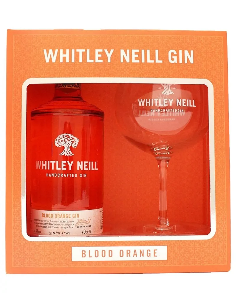 Whitley Neill Blood Orange Gin & Glass Gift Set, 70 cl