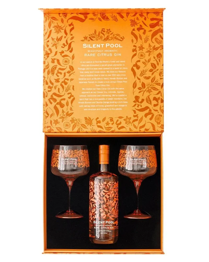 Silent Pool Rare Citrus Gin Gift Set, 70 cl